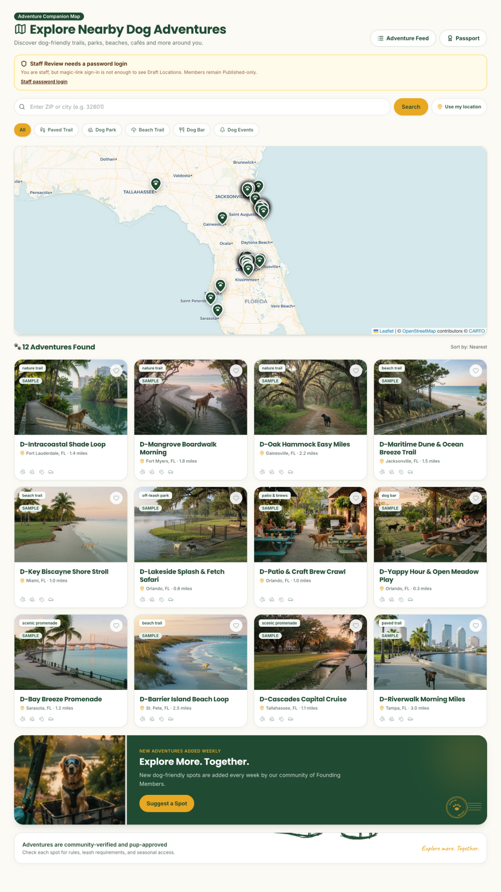 PupCruisers Explorer Adventure Map app preview